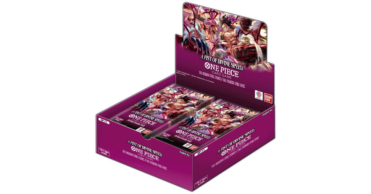 Athens Collectibles - Yu-Gi-Oh!, One Piece & Pokmon Cards One Piece TCG  OP11 A Fist of Divine Speed Booster Box 24 Packs | Athens Collectibles  Discover Rare Cards