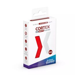 Ultimate Guard Cortex Sleeves - Japanese Size: Matte Red (60 Sleeves)