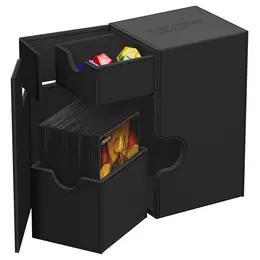 Ultimate Guard Deck Box - Flip 'n' Tray: Xenoskin Black (80+)