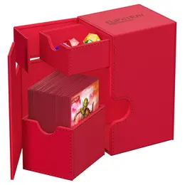 Ultimate Guard Deck Box - Flip 'n' Tray: Xenoskin Red (80+)