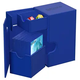 Ultimate Guard Deck Box - Flip 'n' Tray: Xenoskin Blue (80+)
