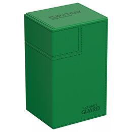 Ultimate Guard Deck Box - Flip 'n' Tray: Xenoskin Green (80+)