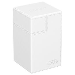 Ultimate Guard Deck Box - Flip 'n' Tray: Xenoskin White (80+)