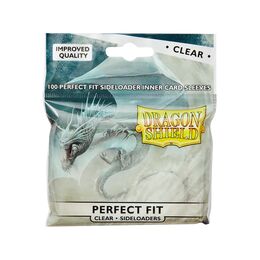 Dragon Shield Sleeves - Japanese size:  Perfect Fit Clear Sideloaders (100 Sleeves)