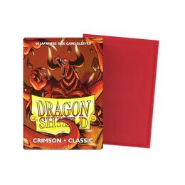 Dragon Shield Sleeves - Japanese Size: Classic Crimson (60 sleeves)
