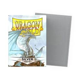Dragon Shield Sleeves - Standard Size: Matte Silver (100 sleeves)