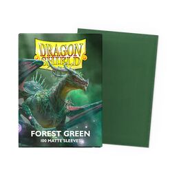 Dragon Shield Sleeves - Standard Size: Matte Forest Green (100 sleeves)