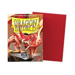 Dragon Shield Sleeves - Standard Size: Matte Ruby (100 sleeves)