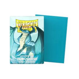 Dragon Shield Sleeves - Japanese size: Matte Turquoise (60 Sleeves)