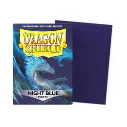Dragon Shield Sleeves - Standard Size: Matte Night Blue (100 sleeves)