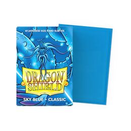 Dragon Shield Sleeves - Japanese Size: Classic Sky Blue (60 sleeves)