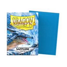 Dragon Shield Sleeves - Standard size:  Matte Sapphire (100 Sleeves)