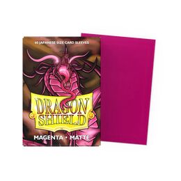 Dragon Shield Sleeves - Japanese Size: Matte Magenta (60 sleeves)
