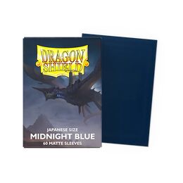 Dragon Shield Sleeves - Japanese Size: Matte Midnight Blue (60 Sleeves)