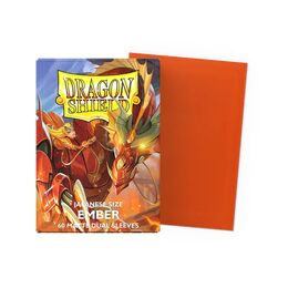 Dragon Shield Dual Sleeves - Japanese Size: Matte Ember (60 sleeves)
