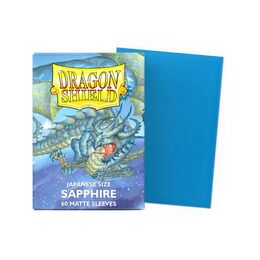 Dragon Shield Sleeves - Japanese Size: Matte Sapphire (60 sleeves)