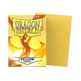 Dragon Shield Sleeves - Standard size: Matte Yellow (100 Sleeves)