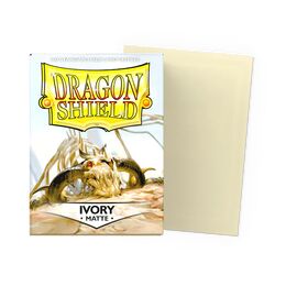 Dragon Shield Sleeves - Standard size:  Matte Ivory (100 Sleeves)
