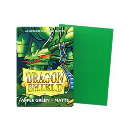 Dragon Shield Sleeves - Japanese size: Matte Apple Green (60 Sleeves)