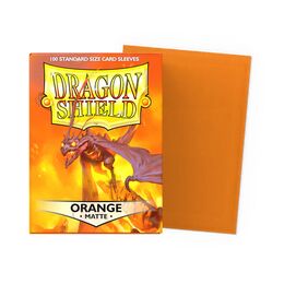 Dragon Shield Sleeves - Standard Size: Matte Orange (100 sleeves)