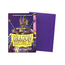 Dragon Shield Sleeves - Japanese size: Matte Purple (60 Sleeves)
