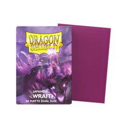 Dragon Shield Dual Sleeves - Japanese size:  Matte Wraith (60 Sleeves)