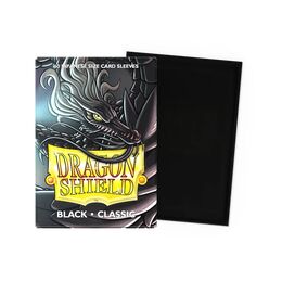 Dragon Shield Sleeves - Japanese size:  Classic Black (60 Sleeves)