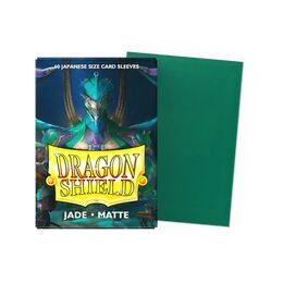 Dragon Shield Sleeves - Japanese size:  Matte Jade (60 Sleeves)