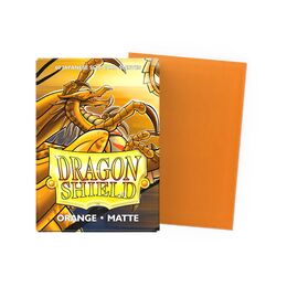 Dragon Shield Sleeves - Japanese size: Matte Orange (60 Sleeves)