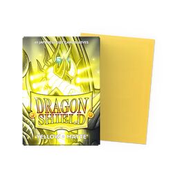 Dragon Shield Sleeves - Japanese size: Matte Yellow (60 Sleeves)