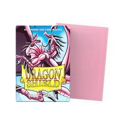 Dragon Shield Sleeves - Japanese size:  Matte Pink (60 Sleeves)