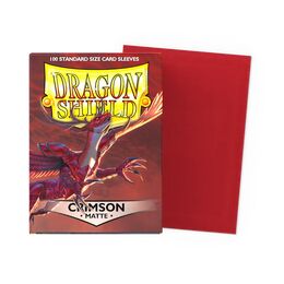 Dragon Shield Sleeves - Standard size:  Matte Crimson (100 Sleeves)
