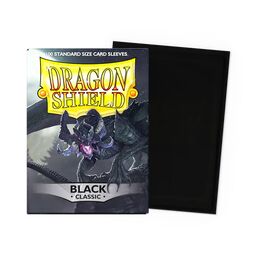 Dragon Shield Sleeves - Standard size:  Classic Black (100 Sleeves)