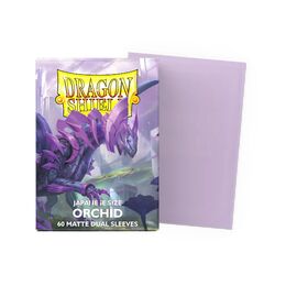 Dragon Shield Dual Sleeves - Japanese size:  Matte Orchid (60 Sleeves)