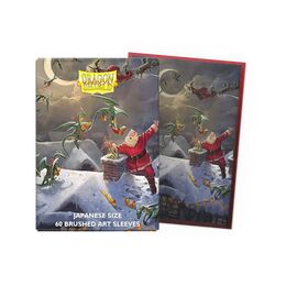 Dragon Shield Art Sleeves - Japanese size:  Brushed Christmas 2023 (60 Sleeves)