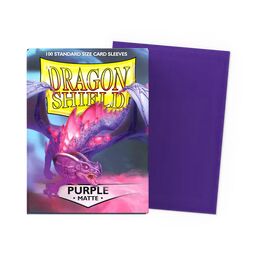 Dragon Shield Sleeves - Standard size:  Matte Purple (100 Sleeves)