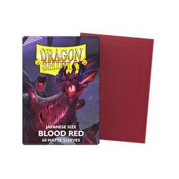 Dragon Shield Sleeves - Japanese Size: Matte Blood Red (60 sleeves)