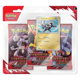Pokemon TCG - Scarlet & Violet Destined Rivals: Zebstrika 3-Pack Blister