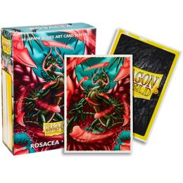 Dragon Shield Art Sleeves - Japanese size:  Rosacea (60 Sleeves)