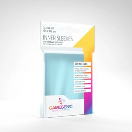 Gamegenic Sleeves - Standard Size: Clear Inner (100 Sleeves)