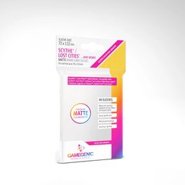 Gamegenic Sleeves - Matte Scythe and/or Lost Cities: Clear (60 sleeves)