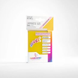 Gamegenic Prime Sleeves - Japanese Size: Yellow (60 Sleeves)
