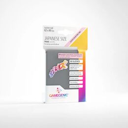 Gamegenic Prime Sleeves - Japanese Size: Dark Gray (60 Sleeves)