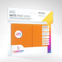 Gamegenic Sleeves - Standard Size:  Matte Orange (100 Sleeves)