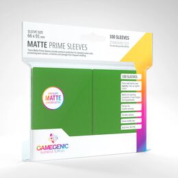 Gamegenic Sleeves - Standard Size:  Matte Green (100 Sleeves)