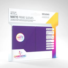 Gamegenic Sleeves - Standard Size:  Matte Purple (100 Sleeves)