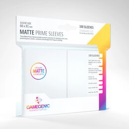 Gamegenic Sleeves - Standard Size:  Matte White (100 Sleeves)