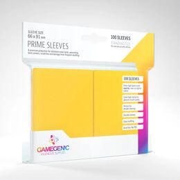 Gamegenic Sleeves - Standard Size:  Glossy Yellow (100 Sleeves)