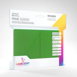 Gamegenic Sleeves - Standard Size:  Glossy Green (100 Sleeves)