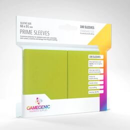 Gamegenic Sleeves - Standard Size: Glossy Lime (100 Sleeves)